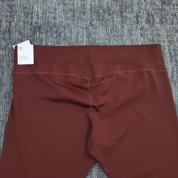 NWT Nike One Dri-Fit 7/8 Logo Legging, Bronze Eclipse, Redstone, Plus Size 2X - Picture 6 of 15